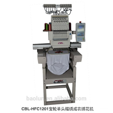 Single head flat computerized embroidery machine